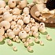1000pcs 7 perles de bois naturel non fini WOOD-ZZ0001-01-4