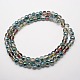 Electroplate Glass Rondelle Beads Strands EGLA-F024-A03-2