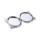 Mini kit di specchietti per il trucco con pittura a diamante speciale a forma di procione fai da te DIY-P048-05-4