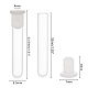 PandaHall Elite Glass Test Tube CON-PH0002-18-2