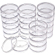 Benecreat 60ml stapelbare runde Kunststoffbehälter 4 Säulen (5 Schichten / Säule) Perlenaufbewahrungsgläser für Perlen CON-BC0005-66-1