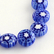 Handmade Millefiori Glass Beads Strands LK-R004-03A-1