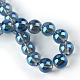 Chapelets de perles en verre électroplaqué X-EGLA-Q062-6mm-A14-3