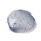 ツートングラスペンダント  牡丹の花びらのチャーム  コーンフラワーブルー  17x17x5mm  穴：1.6mm GLAA-A011-19B-2