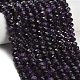 Natürlichen Amethyst Perlen Stränge&nbsp;G-C280-A07-02-1