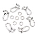 Tibetan Style Alloy Hook and Eye Clasps X-LF1277Y-NF-2