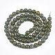 Perles d'apatite verts naturels brins G-T108-33-2