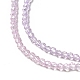 Transparent Gradient Color Glass Beads Strands GLAA-H021-01A-06-3