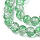 Cuisson peints en verre craquelé brins de perles X-CCG-S001-8mm-19-2