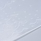 プラスチックエンボスフォルダー  凹凸エンボスステンシル  手工芸品の写真アルバムの装飾のため  波の模様  150x150x2.5~3mm X-DIY-P007-A01-3