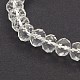 Perlas de cristal rondelle estiran pulseras BJEW-F069-05-2