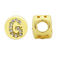 Brass Micro Pave Clear Cubic Zirconia Beads KK-T030-LA843-GX3-1