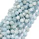 Chapelets de perles en aigue-marine naturelle G-O201B-33-1