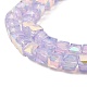 Baking Painted Glass Beads Strands DGLA-D001-05A-3