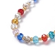 Set di gioielli in perle di vetro di Abaco placcate elettroliticamente SJEW-JS01066-3