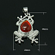 Red Agate Pendants G-C090-1-1