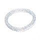 Bracelet extensible en perles rondelles de verre craquelé pour les femmes adolescentes BJEW-JB06813-3