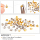 ARRICRAFT 60Pcs 2 Colors Brass Crimp Beads FIND-AR0001-55-4