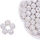 NBEADS 100 Pcs 12mm Polymer Clay Pave Disco Ball Crystal Rhinestone Beads Jewelry Making Charms RB-NB0001-03-1