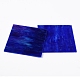 さまざまなガラスシート  大聖堂のガラスモザイクタイル  工芸用  ブルー  105~110x105~110x2.5mm GLAA-G072-01B-2