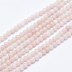 Rosa naturale perline opale fili G-E444-28-4mm-1