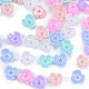 Tapas de abalorios de perlas de imitación de resina RESI-N036-01B-1