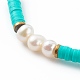 Bracelets extensibles en perles heishi en pâte polymère BJEW-JB06145-03-2