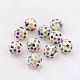 Spray Painted Resin Beads GLAA-F049-A22-1