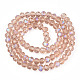 Chapelets de perles en verre électroplaqué EGLA-A034-T4mm-L22-2