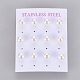Pendientes de imitación de perlas de plástico STAS-D0001-03-G-3