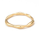 Ion Plating(IP) 304 Stainless Steel Twist Finger Ring for Women RJEW-I096-22G-2