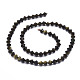 Chapelets de perles en obsidienne dorée naturelle G-E569-D05-2