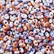 Perles de rocaille en verre peintes à cuisson bicolores&nbsp;SEED-C003-01C-3