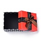 紙のアクセサリー箱  ギフトボックス  長方形  レッド  90x82x55mm CON-XCP0007-04-2