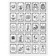 GLOBLELAND Tarot Theme Pattern Clear Stamps Vintage Style Silicone Transparent Stamps Stars Constellations Witches Clear Stamp Seals for DIY Scrapbooking DIY-WH0296-0013-8