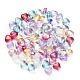 100pcs 10 couleurs perles de verre transparentes GLAA-CJ0001-56-1