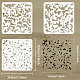 FINGERINSPIRE 3 PCS Camo Stencils 11.8x11.8inch Reusable Painting Templates Camouflage Pattern Stencils Camo Templates Square Stencils Large Stecil Sets for Fabric Wood Wall Home Decor DIY-WH0394-0031-2