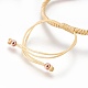Nylonschnur geflochtene Perlen Armbänder machen BJEW-F360-FRG12-3