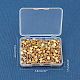 SUPERFINDINGS 100 sets Brass Screw Clasps Column Barrel Screw Clasps for Bracelet Necklace Jewelry Making 10mm KK-FH0001-07G-8