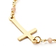 Cross Link Bracelet BJEW-JB06865-6