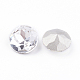 Cabochons de strass pointu dos et dos plaqué en verre&nbsp;RGLA-J012-10mm-001-2