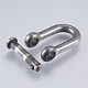 304 Stainless Steel D-Ring Anchor Shackle Clasps STAS-I072-100AS-3