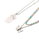 Ensemble de colliers pendentif balle et papillon pour cadeau femme NJEW-JN03652-1