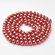 Glass Pearl Beads Strands X-HY-8D-B79-1