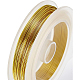Benecreat 2 rollos de alambre en espiral plateado / dorado de calibre 18 resistente al deslustre CWIR-BC0002-04-2