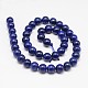 Dyed Round Natural Lapis Lazuli Beads Strands G-K081-4mm-2