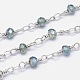 Handgemachte galvanisieren Glasperlenketten für Halsketten Armbänder machen CHC-E009P-5m-04-1