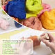 20 пакетик 20-х цветов шерсти для валяния DIY-DC0002-17-5
