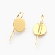 Brass Earring Hooks KK-A093-G-NF-2