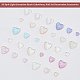 OLYCRAFT 10 Colors 3D Heart Nail Art Charm Resin Cabochons Nail Gems Heart Charms Shiny Heart Nail Art Gems for DIY Crafts Nail Art Phone Case Manicure Decorations MRMJ-OC0001-49-4